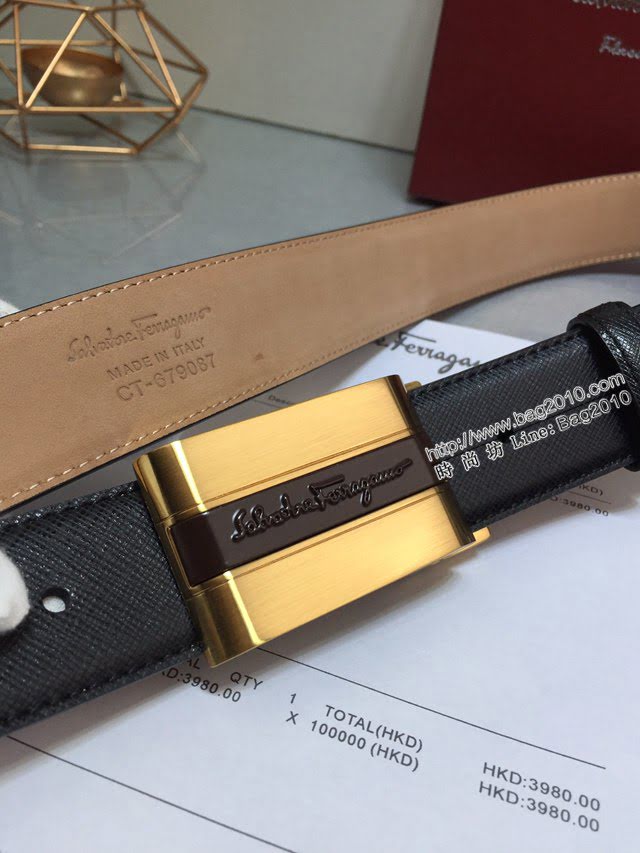 菲拉格慕男士皮帶 Ferragamo雙面牛皮腰帶  jjp2176